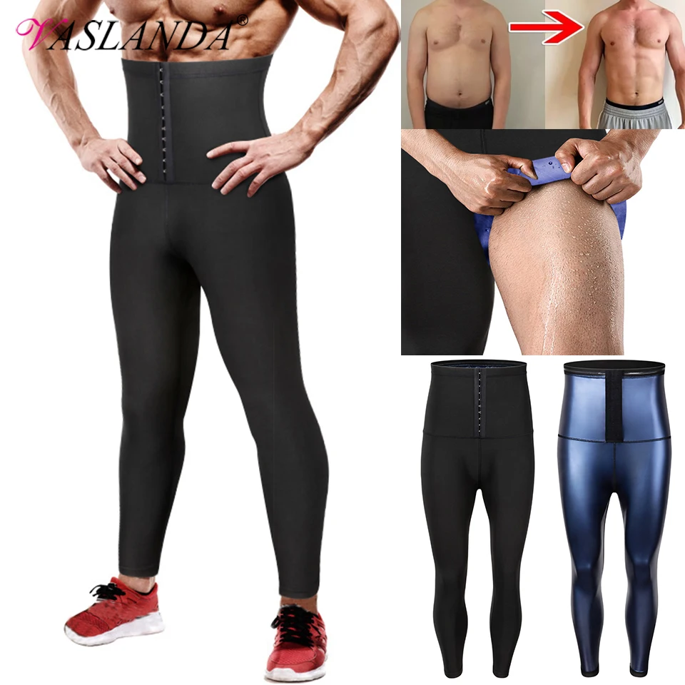 Men Body Shaper Thermo Sauna Pants Sweat Waist Trainer Leggings Slimming Underwear Weight Loss Workout Compression Shapewear