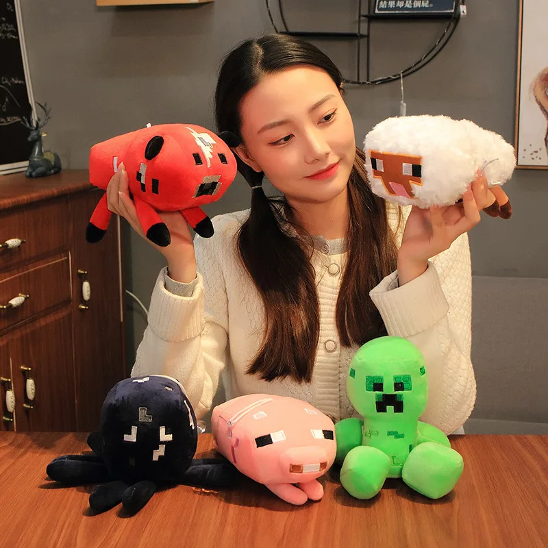 

15-20 Cm My World Keychains Plush Toy Game Same Style Best-Selling Kawaii Backpack Decoration Birthday Gifts Juguetes Para Niños