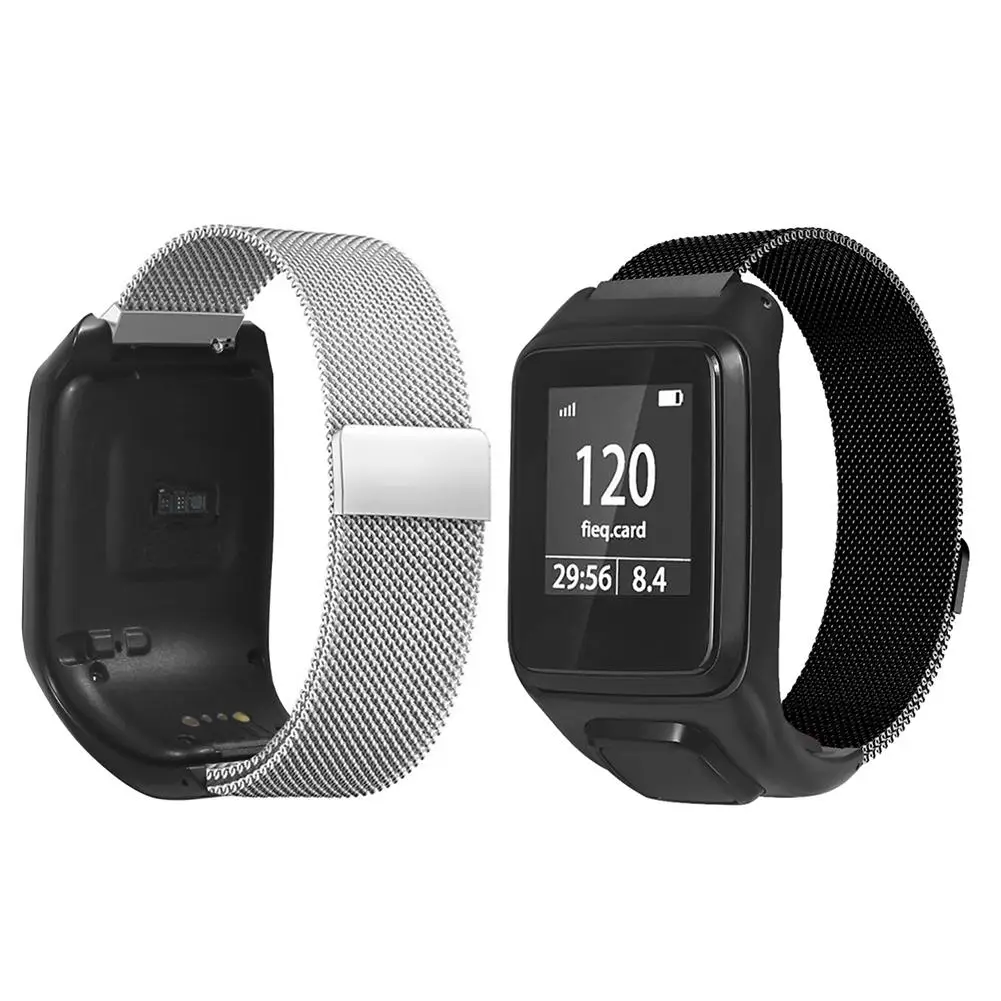 Замена Миланский ремешок для TomTom Runner 3 TomTom Adventurer Роскошные нержавеющие стальные «Умные» часы замена браслета