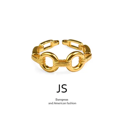 

Hollow Chain Ring For Women Minority Design Cold Style Sense Of Advanced Opening Ring Exquisite Gift 2021 Fashion New Style