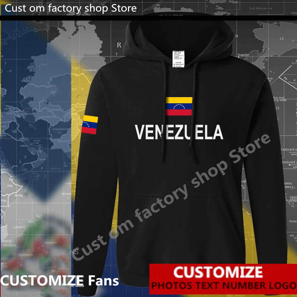 Felpa con cappuccio bandiera persiana del Venezuela Free Custom Jersey Fans nome fai da te numero LOGO felpe con cappuccio uomo donna moda felpa Casual allentata