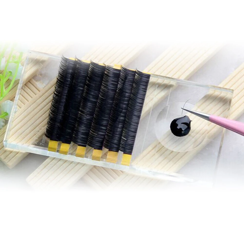 Портативный стеклянный держатель для клея наращивания накладных ресниц