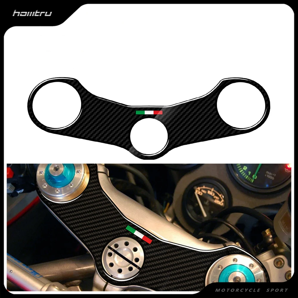 

3D Carbon Fiber Triple Tree Yoke Cover Protector Tank Pad Case for Ducati 748 748R SP 916S 996 R 998 Biposto