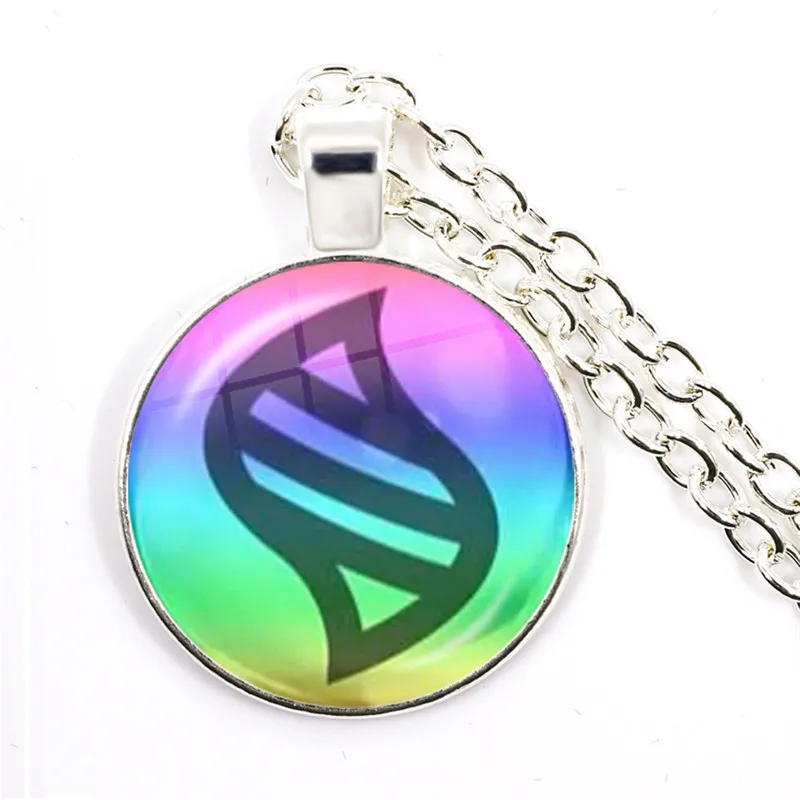 Японское аниме ожерелье из искусственного камня стеклянный кабошон подвеска