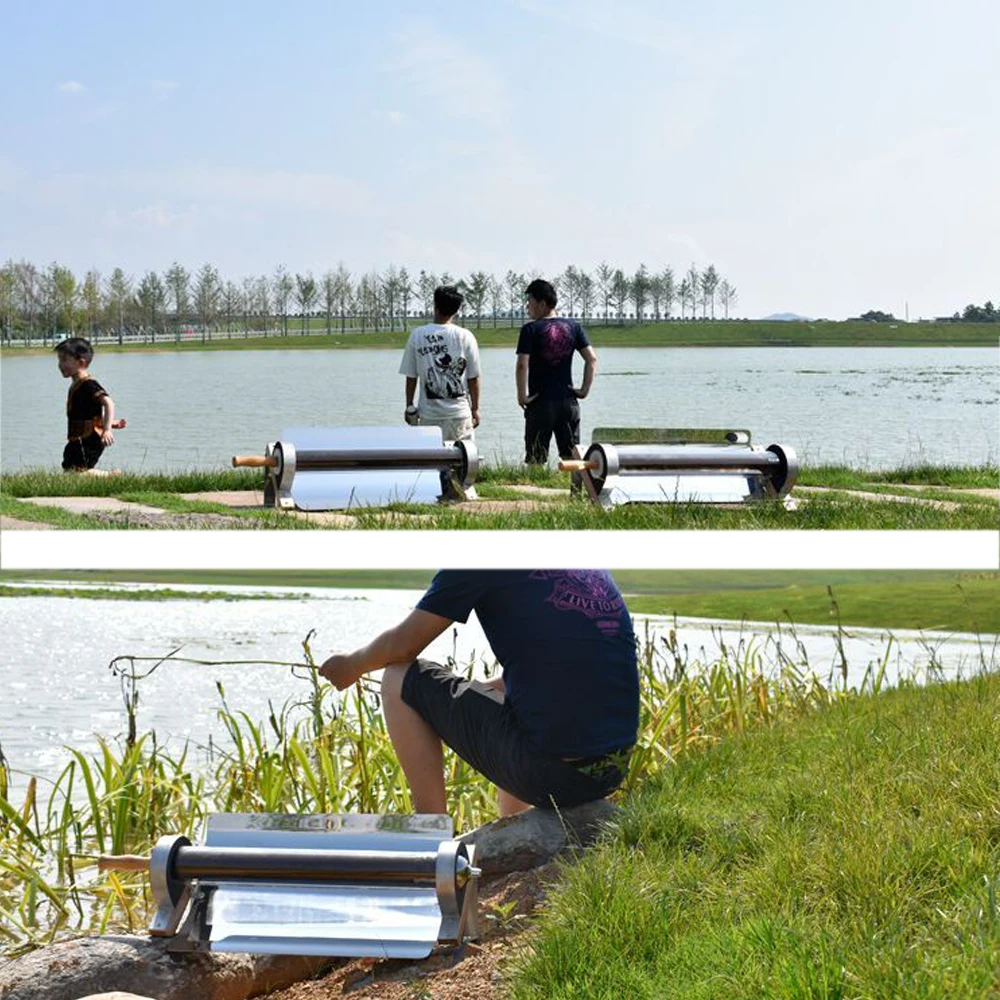 Открытый Портативный солнечной энергии барбекю гриль Однотрубная печь для