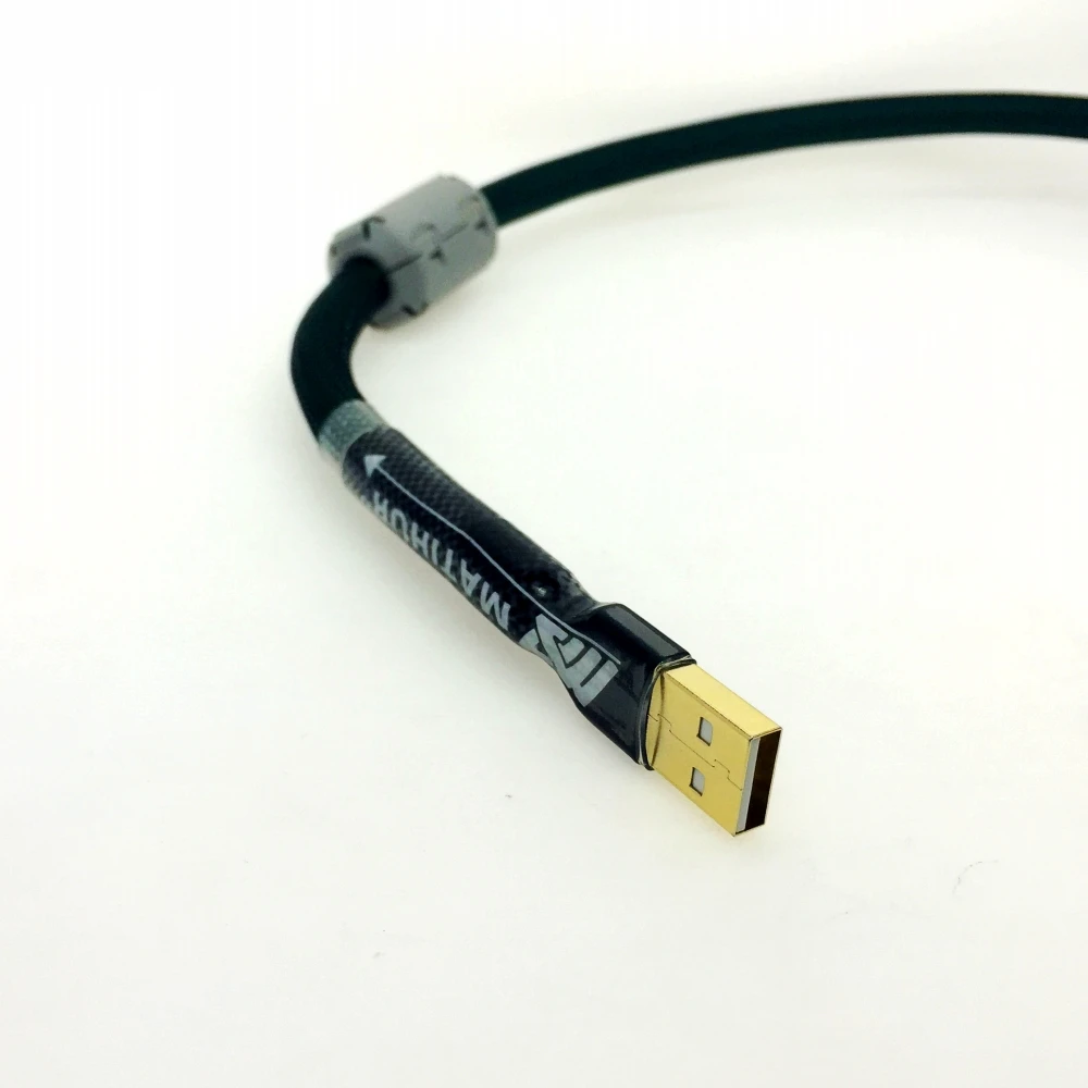 Hi-fi из чистой меди matihur 4-х ядерный с серебряным покрытием USB кабель A-B a B цифровой