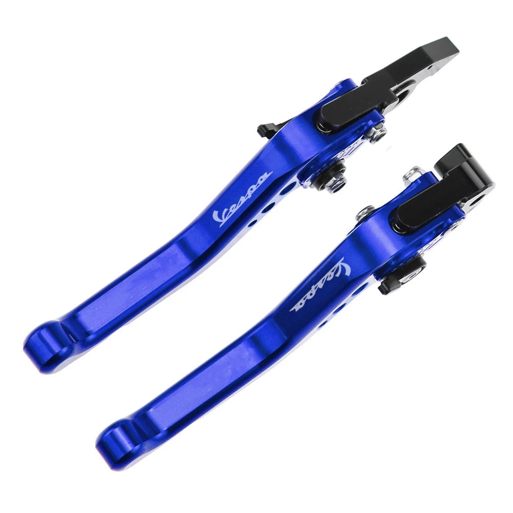 Серебристый MTKRACING для Vespa Granturismo 125/200 GTS 125/250 S125/S250 2003- ЧПУ Короткие тормозные рычаги сцепления для мотоцикла - Цвет: Серебристый