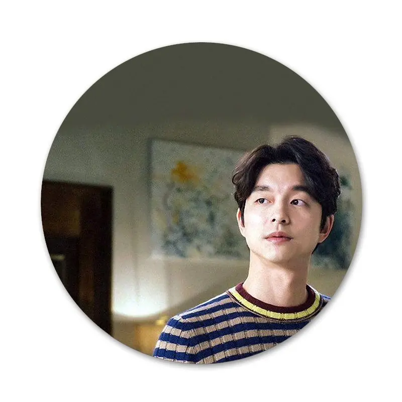 58 мм Gong Yoo милые Значки Металлические для фотографий|Значки| |