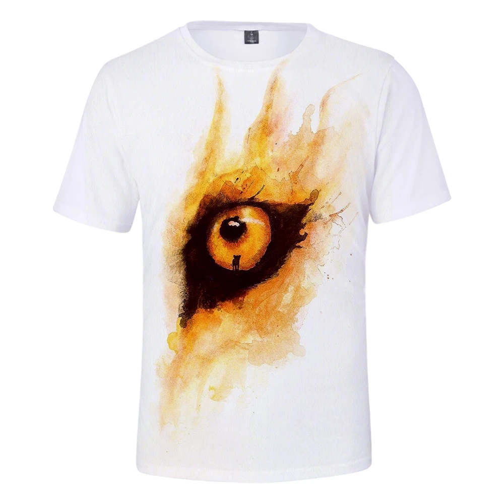 

Summer Men's Comfortable Short Sleeve T-shirt Lion King Print Fashion Street Round Neck T-shirt Unisex Summer Casual T-shirt