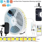 Светодиодная лента с регулируемой яркостью для Alexa Google Home, 15 кнопок, WiFi, SMD5050, 120 светодисветодиодный