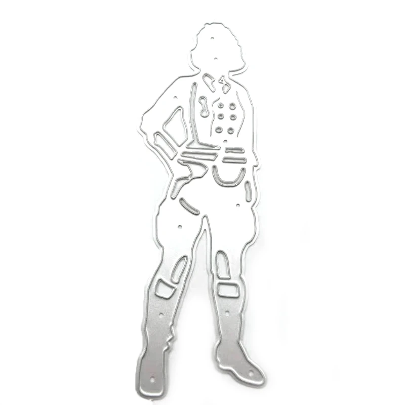 

Woman Metal Cutting Dies Stencil DIY Scrapbooking Album Paper Card Template Mold Embossing Craft Decoration G99A