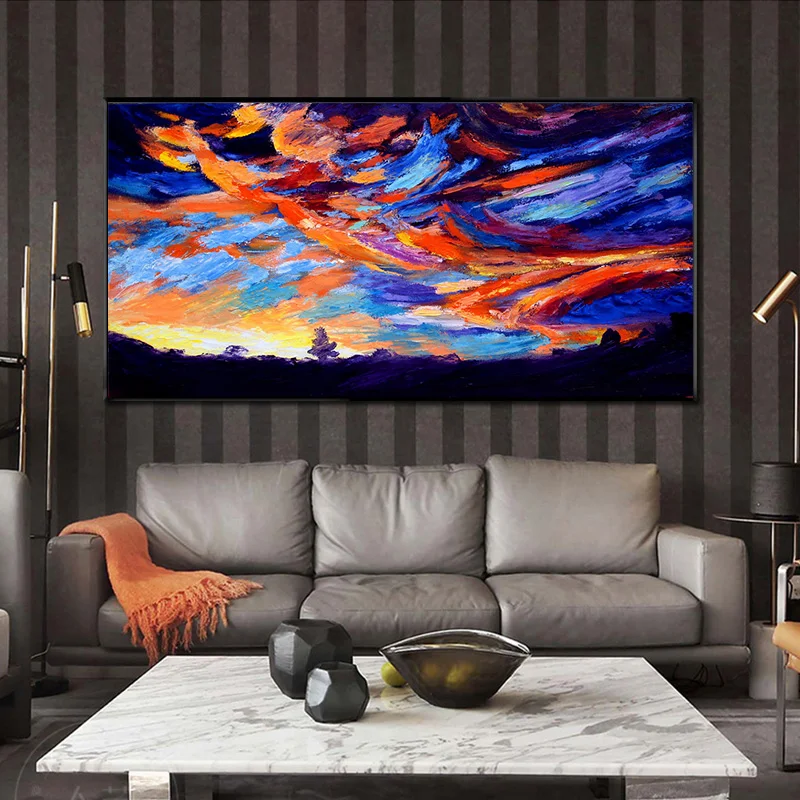 Картина маслом на холсте Абстрактная картина канвас картины дождь освещение для