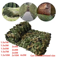 1 5x3m 2x10m hunting military camouflage nets woodland army training camo netting car covers tent shade camping sun shelter