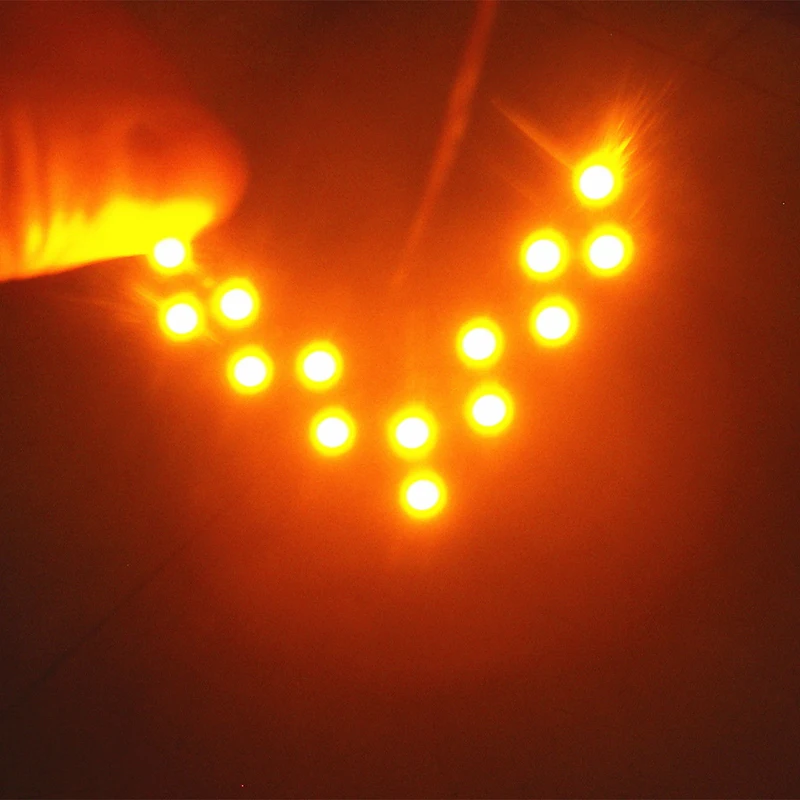 

14 SMD Car Arrow Light Windshield LED Lamp Panel Rear View Truck Scooters