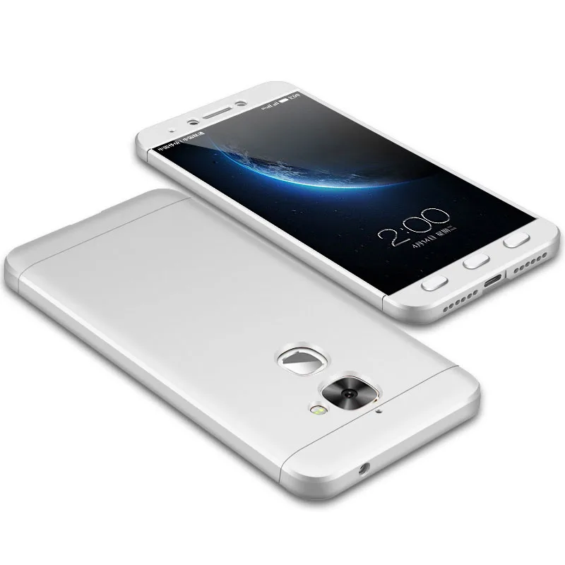 Серебристый UPaitou 360 градусов полный Чехол красный чехол s для LeEco Le 2 Pro X620 X527 X520 X522 чехол 3 в 1 pc чехол для Letv Le2 - Цвет: Серебристый