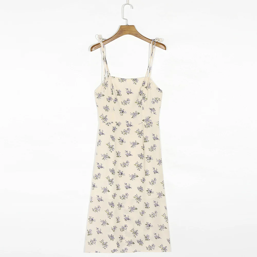 

сарафаны женские летние с цветочным принтом платье летнее женское2021 женская одежда для отпуска винтажное бохо пляжное платье без рукавов н...