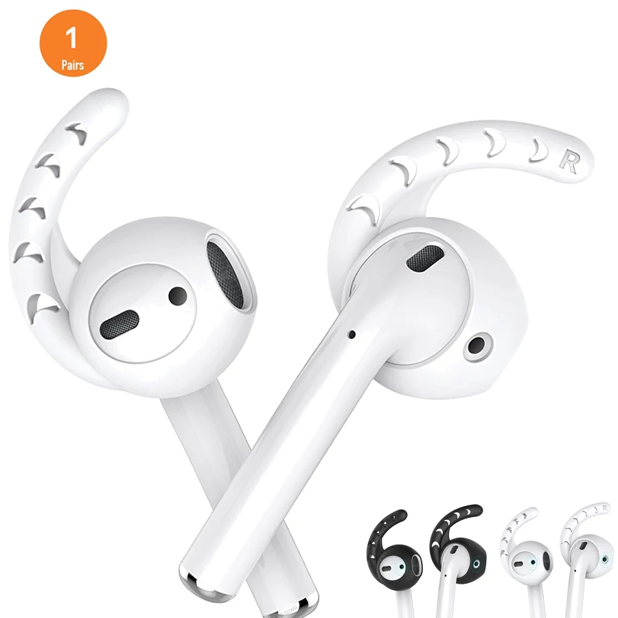 Силиконовый чехол для наушников Airpods 1 2 с крючком аксессуары