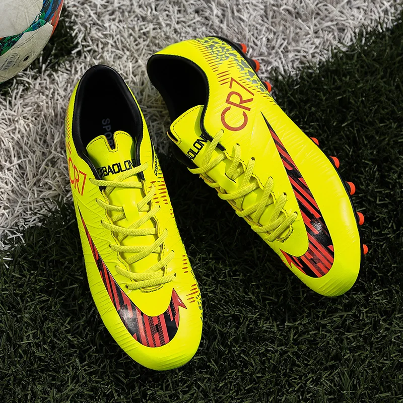 

2020 Unisex New Arrive Top Quality Fg Soccer Shoes Comfortable Football Boots High Ankle Outdoor Sport Training Cleats Size 45