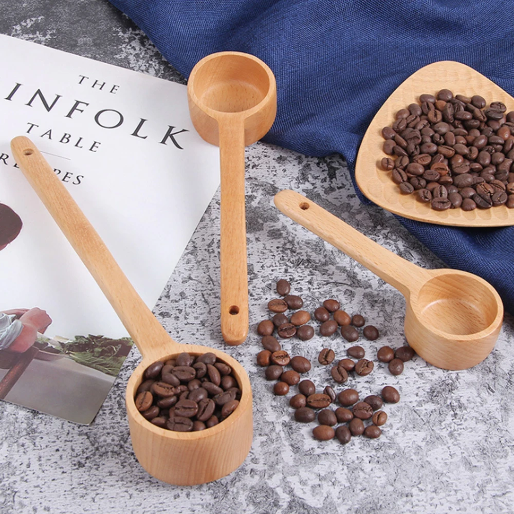 

Coffee Wooden Spoons Coffee Ground Cooking Mixing Stirrer Kitchen Tools Gadgets Utensils Accessory Non-stick Wooden Tea Scoop