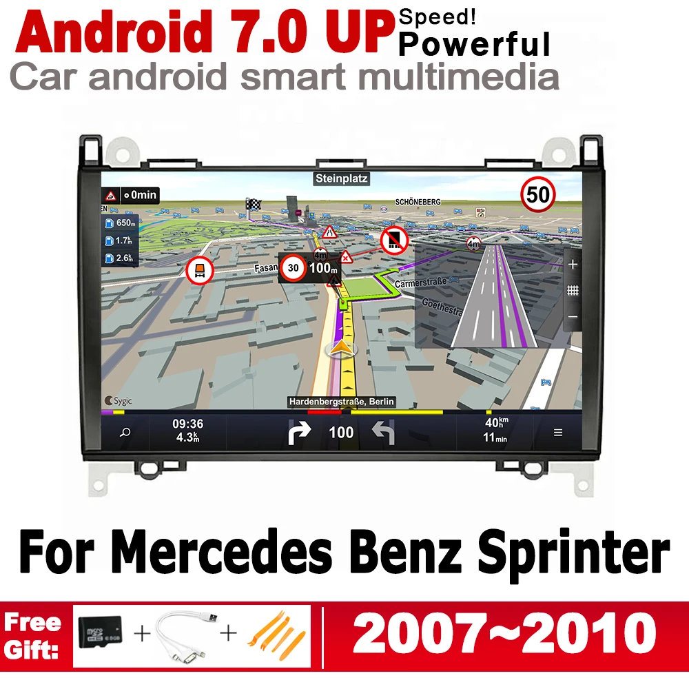 

Для Mercedes Benz Sprinter 2007 ~ 2010 NTG HD экран 2 Din Android автомобильный GPS Navi карта стерео оригинальный стиль мультимедийный плеер радио