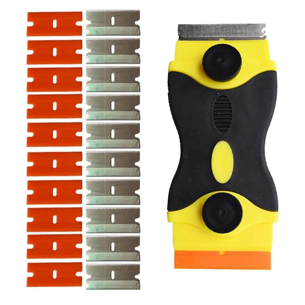 Скребок для лезвия бритвы 2-сторонний инструмент стекла керамики металла скребок