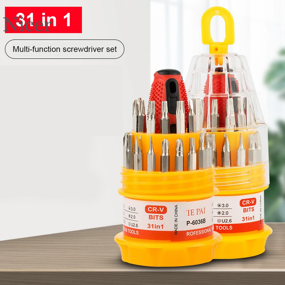 

31 In 1 Multifunctional Screwdriver Set Torx Opening Repair Tool Set Precision Screwdriver for Phones Tablet PC Maintenance Tool