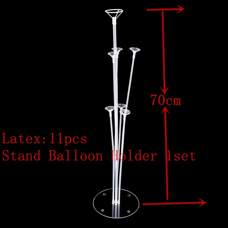 1 Набор 7 трубки надувной стоячий держатель для шарика Колонка Новые блестящие