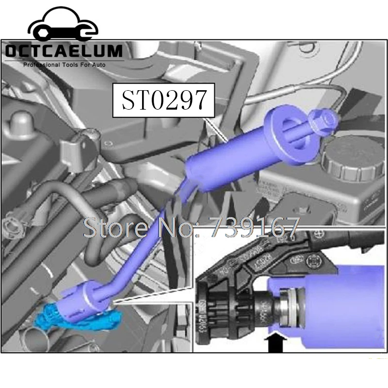 Инструмент для удаления топливного инжектора двигателя съемник масляного