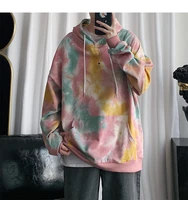 tie dyed hoodie men mens trend hooded pullover korean version 2021 new coat big size