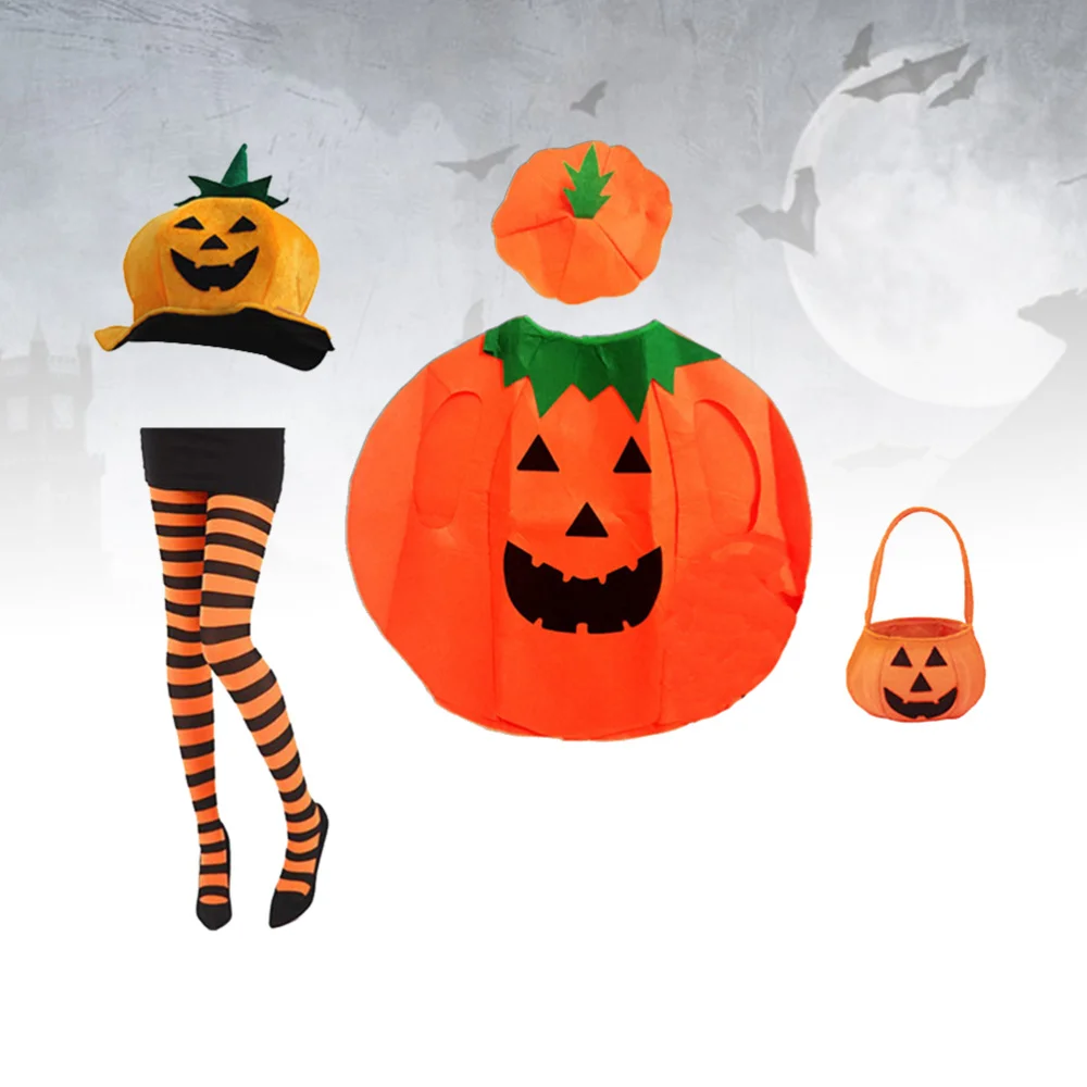 1 комплект костюм тыквы Хэллоуин косплей Украшение платье тыква шляпа подарок