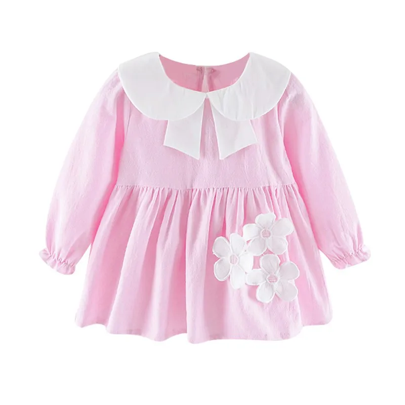 Милое Платье для девочек платья малышей с цветочным узором платье дня рождения