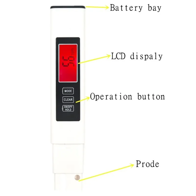 Цифровой портативный EC-измеритель ATC автоматическая калибровка EC-тестер монитор