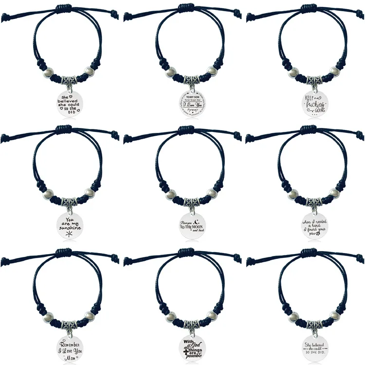 

European Braided Bracelets Stainless Steel Jewelry Holiday Gifts for Women Wholesale Men's Bracelets Couples