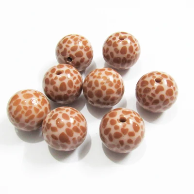 Новинка! Оптовая продажа: 20 мм 100 шт./пакет акриловый ярко с леопардовым принтом