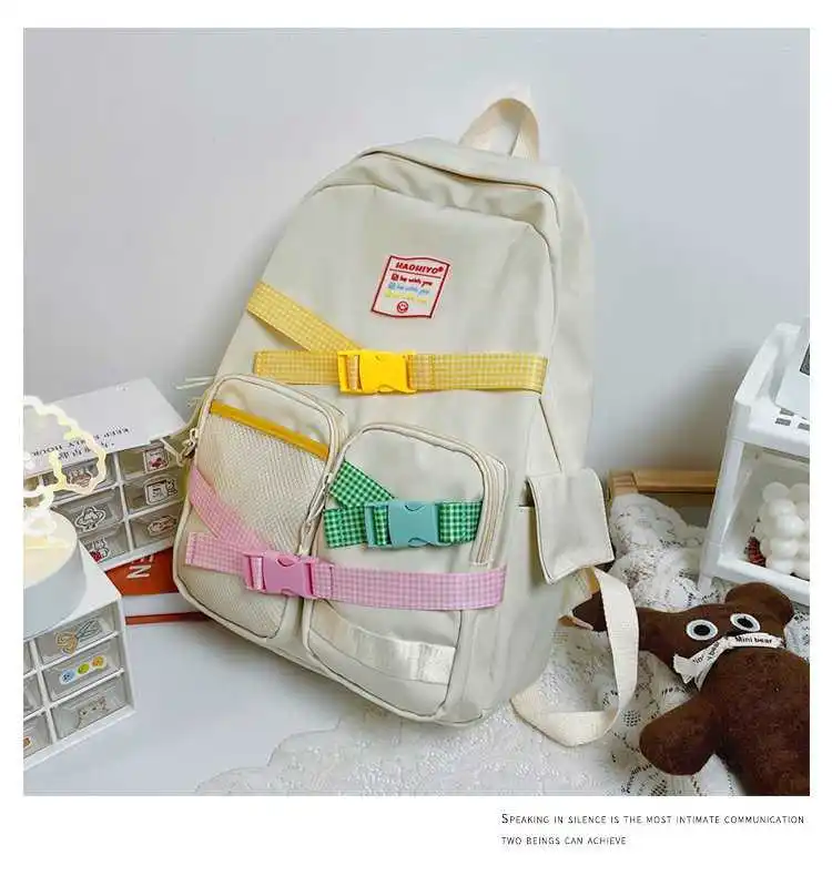 

Korean version of ulzzang campus classic feeling cute little fresh ribbon schoolbag
