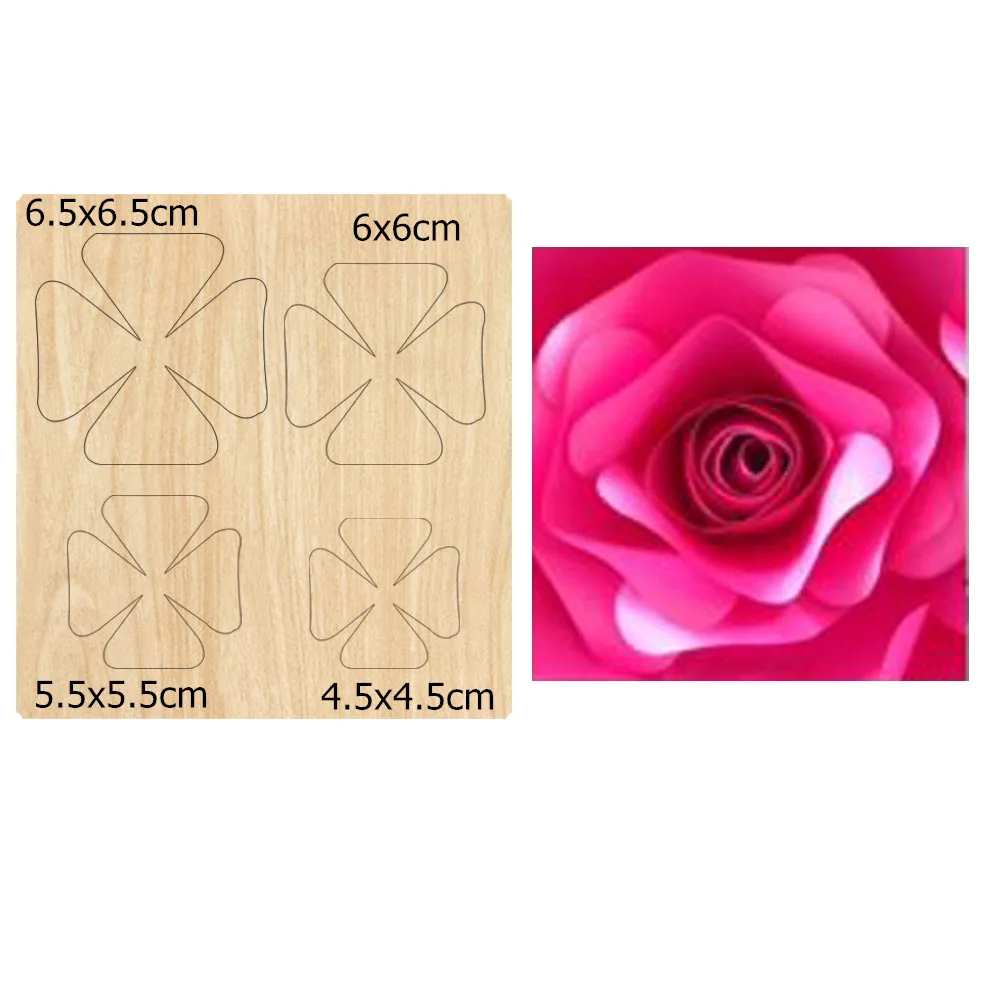 

Flower craft dies Cutting Dies Cuts Steel-rule Wooden Cutter wood Knife mold scrapbooking 212#