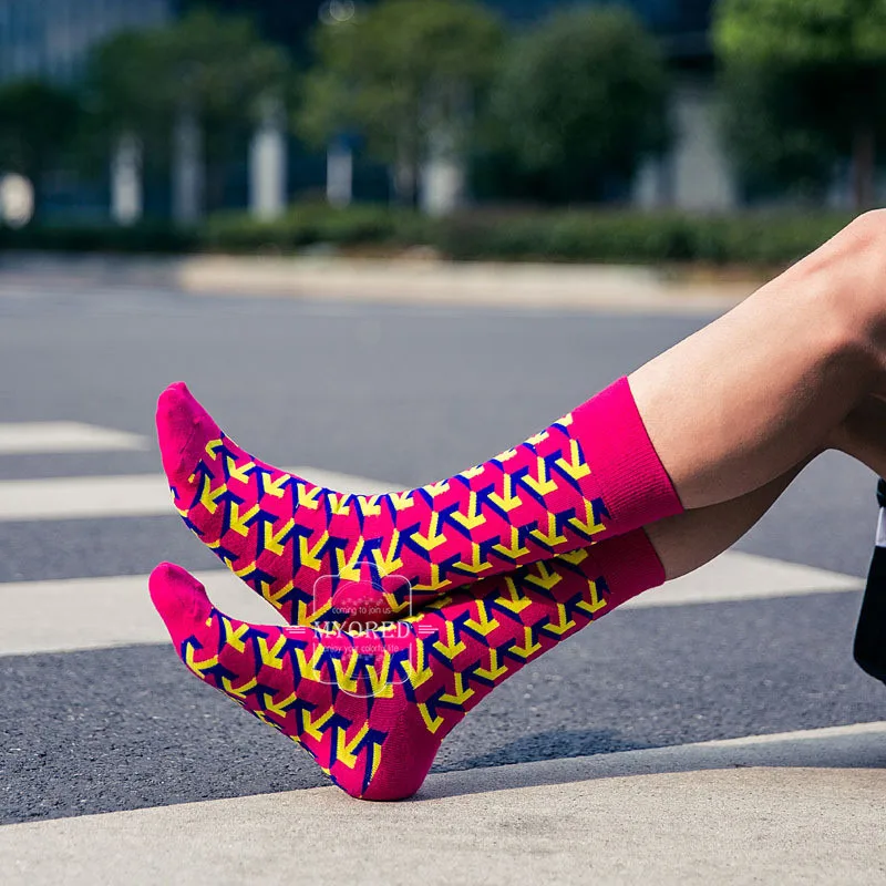 Носки MYORED мужские 2018 чесаный хлопок яркие смешные креативные короткие