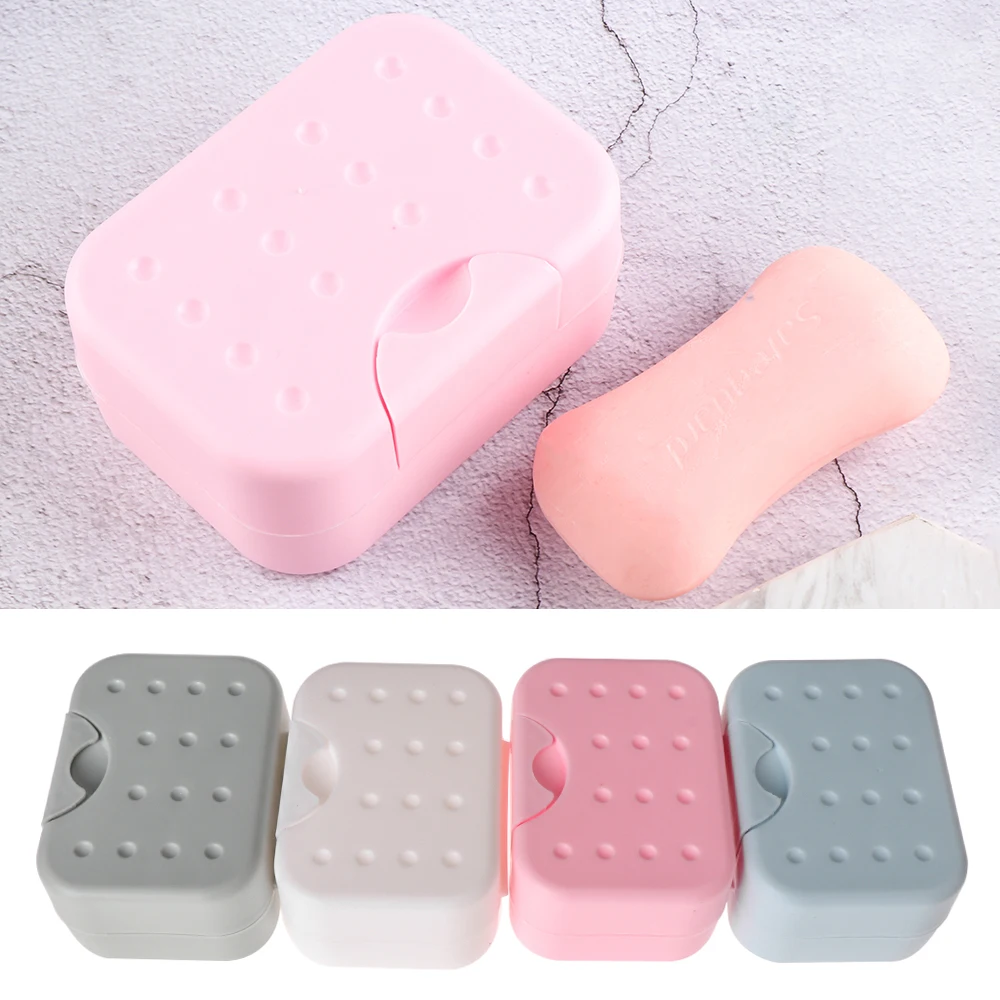 

Анти-скольжения мытья коробочка, мыльница Чехол контейнер с крышкой конструкция замка Портативный Водонепроницаемый пеленки для путешест...