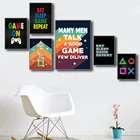 Современный дизайн, игровое искусство, домашний Настенный декор, Игровая приставка, Английский алфавит, картина для гостиной, спальни, качественная Картина на холсте, плакат