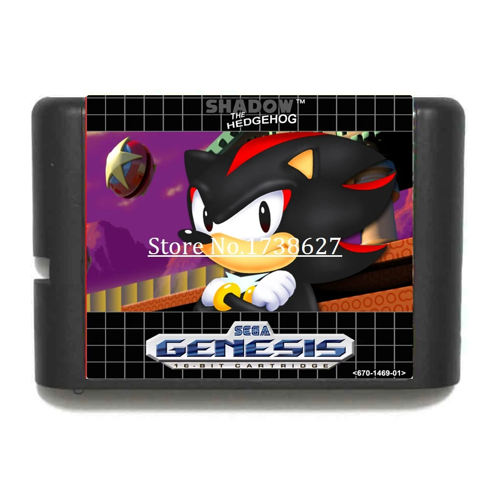 Shadow (In Sonic 1) 16-битный игровой Картридж для игровых консолей Sega MegaDrive &amp Genesis |