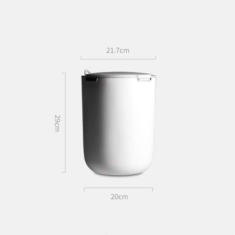 

Nordic Home Waste Bin Kitchen Portable Trash Can Living Room Bathroom Garbage Bucket WC Pressing Type Dustbin Office Trash Bins