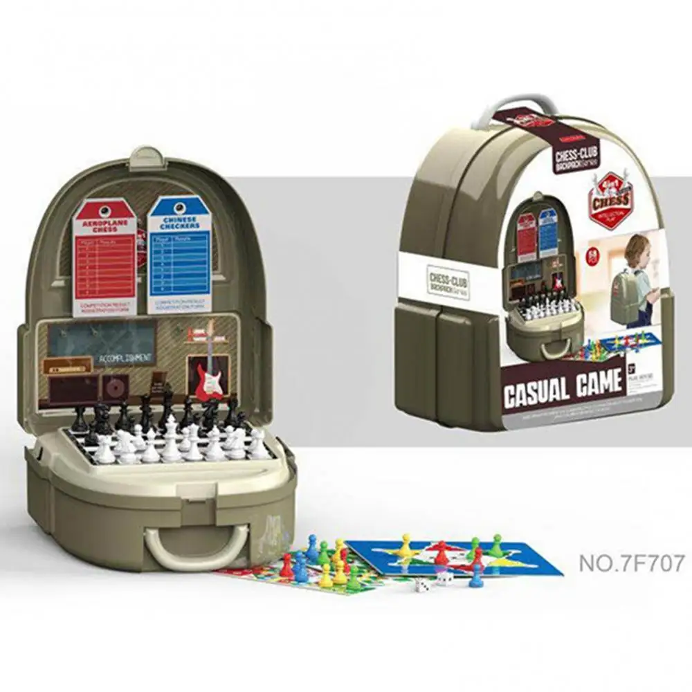 Children Simulation Kitchen Tableware Makeup Cashier Tool Set Backpack Box Toys
