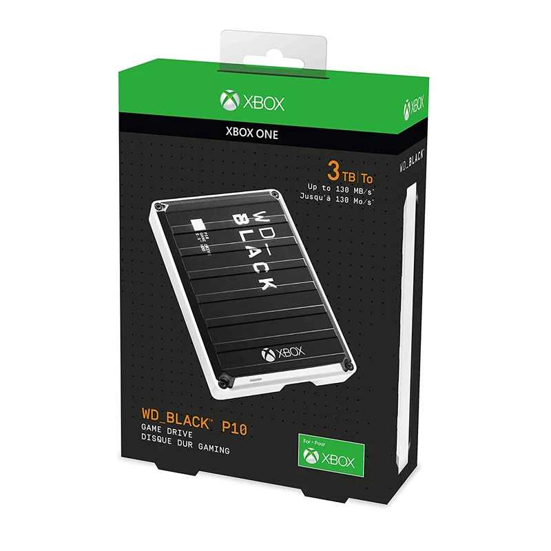 Western Digital P10 Black External Hard Drive WD 2TB 4TB 5TB Game Drive Compatible with PS4, Xbox One, PC, Mac