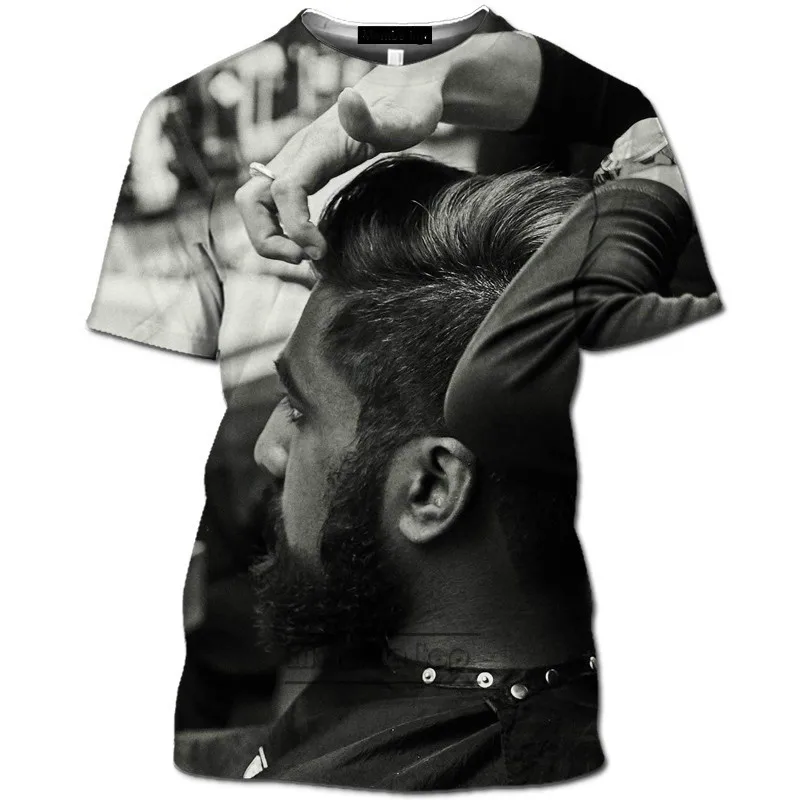 

Mamba Barber Scissors T-shirt Men's Women's 3D Anime Harajuku Plus Size T-shirt Top Summer Urban Fashion Streetwear 2021