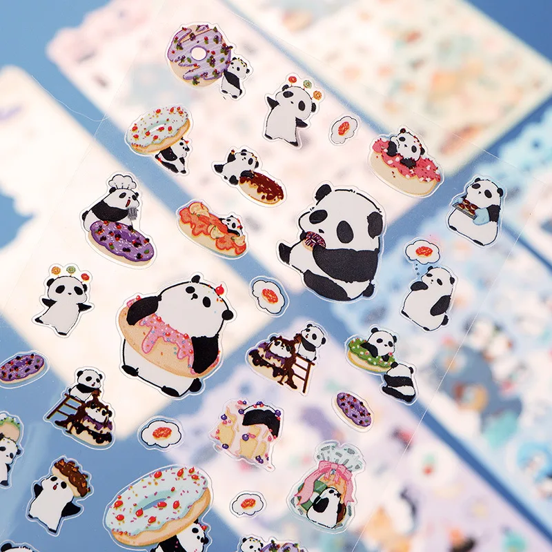 Наклейка с животными панда динозавр кролик Пингвин Шиба собака декоративная