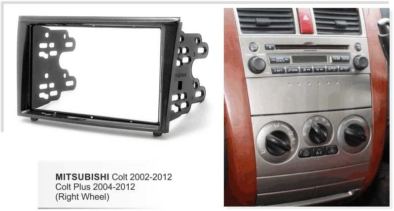 Car DVD Panel for Mitsubishi Colt 2002-2012 Plus Audio Fascia Frame Dash Kit Facia Fitting Face Plate Cover Bezel | Автомобили и