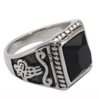 muslim turkish ottoman stainless steel ring islam retro fashion arab jewelry gift