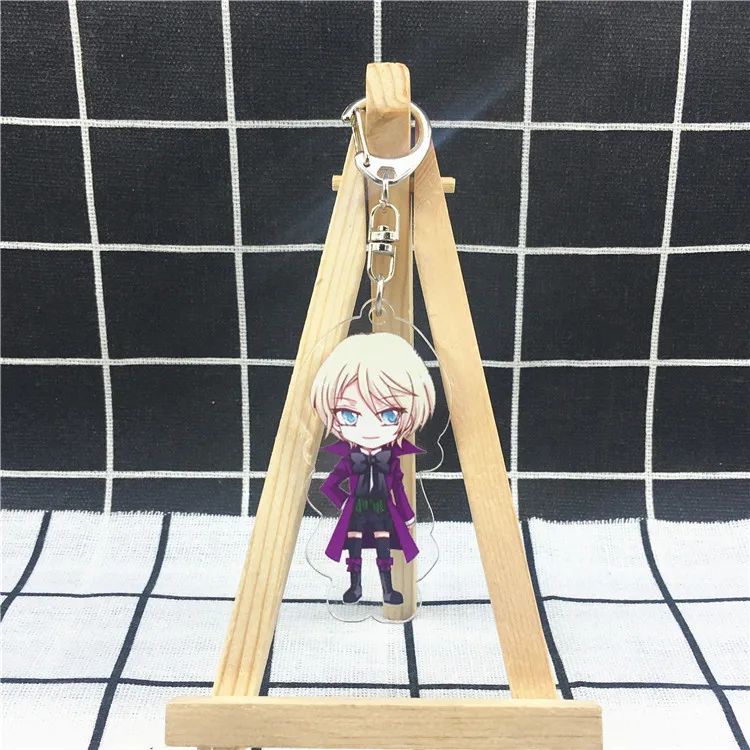 as pictured Аниме Черный Дворецкий Kuroshitsuji Ciel Sebastian милый акриловый рисунок Брелок Украшение Коллекция Модель игрушки Косплей - Цвет: as pictured
