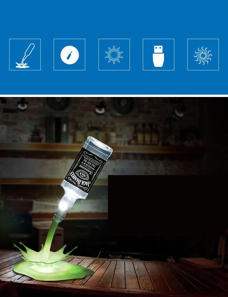 Светильник для бара Ночной светильник сенсорная настольная лампа шкаф винный USB