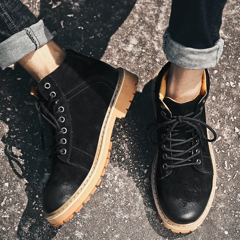 

Sapato Masculino Casual Casual Shoes Man Fashion Men Leather Sneaker Shoe Sport Mens Boots Hot Sale Flat Black Zapatillas Hombre